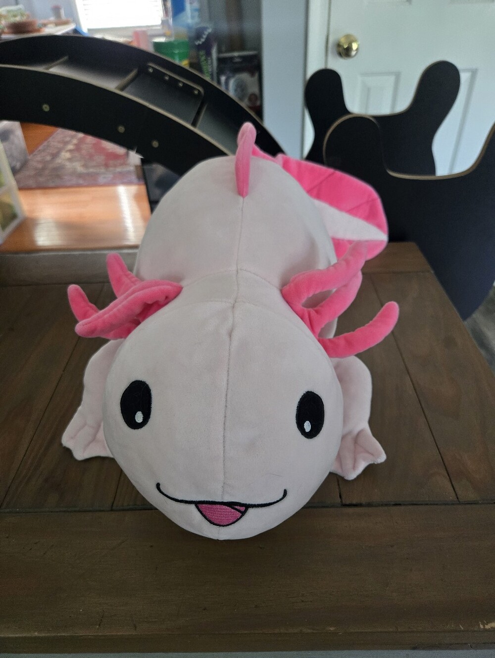 Large Plush Axolotl Kids Stuffed Animal - Pink